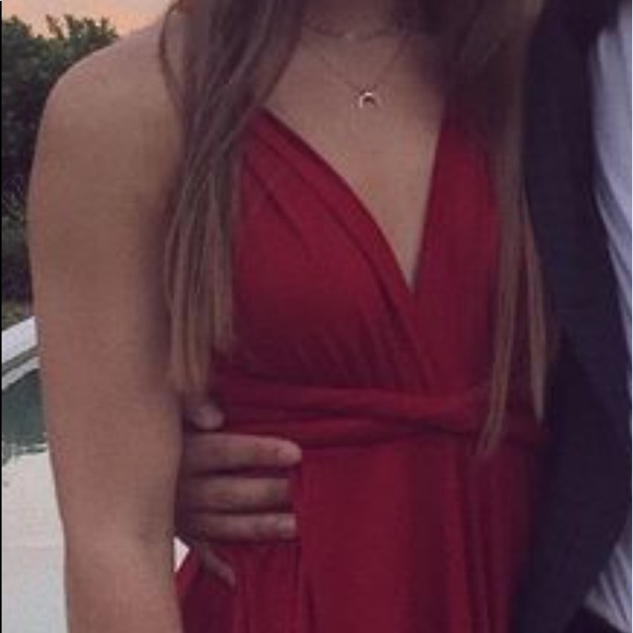 Short strap tie dress - Picture 2 of 2